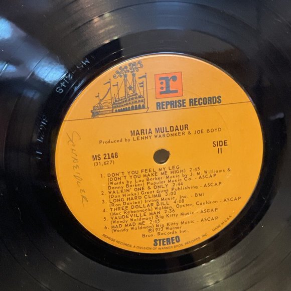 Maria Muldaur Maria Muldaur (Vinyl, 1973) Reprise MS 2148 VG LP Record Album - Picture 9 of 9